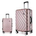 Charming abs pc film trolley luggage case